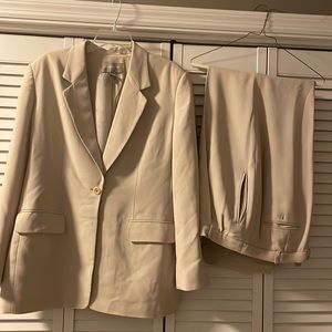 Cream pantsuit